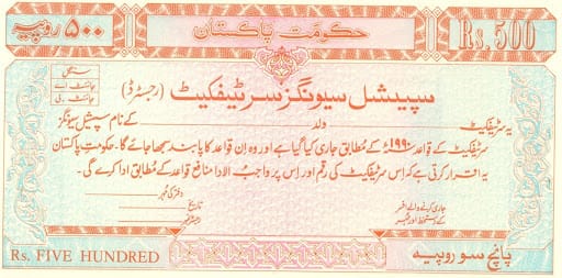 National Savings Schemes – Special Savings Certificates (SSCs)
